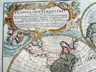 World Map 1746 Homann Hrs Large Antique Engraved Map 18th Century
