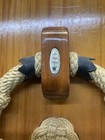 Whalemen Sea Chest Beckets Nautical Ropework Folk Art Plaque W  Scrimshaw