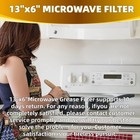 Microwave Grease Filter Replacement 13  X 6   Pack Of 2