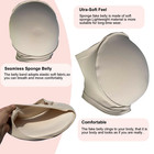 Bimei New Seamless Fake Pregnancy Sponge Belly With Seamless Waistband Cosplay