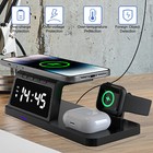 4in1 Fast Wireless Charger Station Dock For Apple Watch Iphone 15 14 13 Pro Max