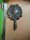 Antique Victor Silver Co Art Nouveau Ornate Silver Plate Maiden Vanity Mirror