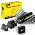 50pcs Magnetic Modular Wrench Organizer Tool Box Drawer Storage Sae Metric Label