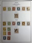 Austria Collection 1854-1904 125 Stamps On 6 Pages Scv  1200 