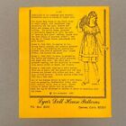 Lyn   s Doll House Patterns 1917 Stuart Baby Dress Size 13-15    Antique Doll