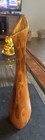 Unique   Rare Handmade Wooden Look Glass Vase          