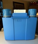 Vtg Thermos 70   s King Seeley Blue Picnic Set Camping Hiking Excellent Condition