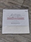 3 Cotton Fabric Artiste Cross Stitch Embroidery Flour Sack Towel White Gray