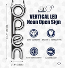 Open Signs For Business led Neon Open Sign 16x6 Inch Lighted Sign For Restaurant