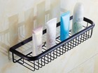 45cm Oil Rubbed Bronze Bathroom Shower Caddy Basket Wall Mounted Storage Basket