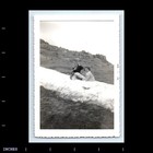 Old Vintage Photo Woman And Girl Playing In Snow Winter Scene 1955 Snapshot