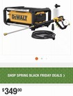 Dewalt Dwpw2600 Electric Pressure Washer 2600 Psi 1 1 Gpm 25ft Hose