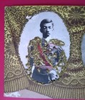 Antique Japan Postcard Meiji Taisho Emperor Glitter Hand-colored Imperial Family