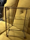 Vintage Brass Glass Curio Cabinet Shelf  Table Top 10  X 7    Shadow Box