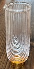Vtg Mcm Cocktail Mixing Glass Art Deco Crystal Pitcher Carafe Glass Martini Pour
