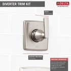 Delta Ashlyn 3-setting 2-port Diverter Trim Stainless-certified Refurbished