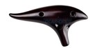 Hand-crafted Ceramic 12-hole Alto C Ocarina Black