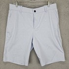 Nike Uv 9  Golf Chino Shorts Dri-fit Light Blue Polka Dot Size 33 New