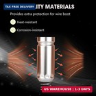 8 Pcs Metal Heat Shield Sleeve For Spark Plug Wire  Spark Plug Boot Covers Prote