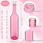 Set Of 6 Colorful Decorative Glass Wine Bottles For Bottle Tree Garden Stake