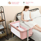 Portable Baby Bed Side Sleeper Infant Travel Bassinet Crib W carrying Bag Pink