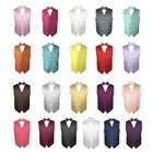 Men s Dress Vest Bow Tie Hankie Set Paisley Design For Suit Tuxedo Bowtie Hanky