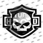 Harley Davidson Skull Shield Bar Vinyl Sticker Decal - A mtruck Bike Motorcycle