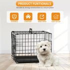 Paylesshere 18 Inch Dog Crate Kennel For Small Dogs Metal Cage Single-door