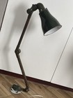 Vintage English Industrial Articulated Work Lamp-bench wall Lamp workshop 