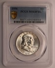 1956 Franklin Half Dollar Pcgs Ms64fbl