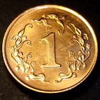 1997 Zimbabwe Coin 1 One Cent The Stone - Carved Great Bird - Km 1a - 18 5mm