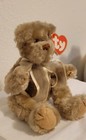 Ty Attic Treasures   Beverly Bear  6210 From 1993 New   Retired Brown Tush Tag