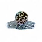 Glittery Hypnotic Spiral Sticker   Magic   Mentalism Sticker