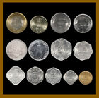 India 1 2 3 5 10 20 25 50 Naya Paise   Rupees  13 Pcs Coin Set   1962-2011 Rhino