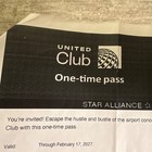 2  two  United Club One-time Pass  star Alliance  Valid Through Feb 17  2027