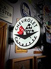 Chevrolet Corvette 13     Pub Style Dual Side Light Up Led Sign Mancave Garage Pub