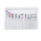 14 Pcs Nail Drill Bits Set Rotary Pedicure Manicure Tools Nail Art Kit