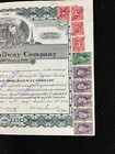 Uncommon 1914 Utah Railway Company Stock Certificate