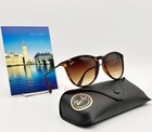 Ray-ban Erika Rb4171 Women s Sunglasses Tortoise Frame Brown Gradient Lens Uv Pr