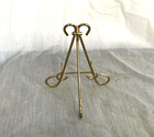 Vintage Mcm Brass Photo Holder Frame With Folding Easel