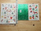 Vintage Christmas Stickers Lot Current Value Pack American Greetings Grossman