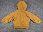 Carhartt Jacket Baby Toddler 2t Brown Duck Canvas Full Zip Quilt Lined Hooded