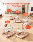 Vevor 5-in-1 Baby Walker Folding Baby Activity Center 3-level Height Adjustable