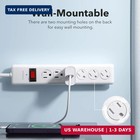 Bn-link 6-outlet Power Strip Surge Protector 1-pack  4-foot Extension Cord  600