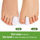 Bukihome Big Toe Protectors 10 Ct  Silicone Toe Caps To Cushion Hammer Toe  B   