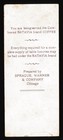 Batavia Coffee - Victorian Trade Card   Bookmark - Thatch-roofed Cottage  Winter