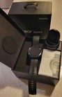 Samsung Gear Sport 44 6mm Black Case Silicone Band  needs Battery 