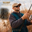 Rocknight Driving Polarized Sunglasses For Men Golf Outdoor Use Al-mg Frame