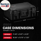 18  Medium Waterproof Hard Case With Foam  Model 801  Portable Protective Storag