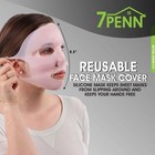 7penn Reusable Silicone Face Mask Cover Set - 2pk Silicone Sheet Mask Holders